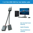 thumbnail image 4 of Male USB 2.0 A 1 to 2 Dual USB Female Data Hub Power Splitter Y Cable, 4 of 7