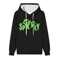 thumbnail image 2 of Men's Halloween Long Sleeved Hooded Sweatshirt Men's Casual Unique Outdoor Long Sleeved Hooded Sweatshirt Without Pockets Men Sweatshirt Zip up Men's Hoodie Sweatshirt Mens Medium Hoodie Lightweight, 2 of 4
