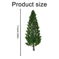 thumbnail image 3 of Mosiee 10Pcs 11Cm Pine Trees Model Green For Scale Railway Layout 15Cm Miniature Sandtable Model Scenery Diy For Home Building Sl-16059, 3 of 9
