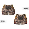thumbnail image 5 of Kdxio Pug dog Yoga Print Workout Shorts for Women Seamless Soft Smooth Gym Yoga Scrunch Active Shorts, 5 of 9