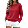 thumbnail image 3 of CBASIHI Womens Sweaters Long Sleeve Crew Neck Casual Pullover Fall Knit Tops M, 3 of 6