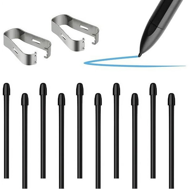 wonima11 10PCS Replacement Tips for Remarkable 2, Durable Pen Tips Compatible with Remarkable 1/2 Stylus,Marker Plus Pen,Sensitive & Titl Pressure Marker 2 Pen Nibs with Tool Black