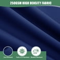thumbnail image 3 of Ottowood Outdoor Deep Seat Cushions Set of 2, 24x24x4 Water-Repellent Patio Cushions, Navy Blue, 3 of 8