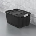 thumbnail image 4 of Sterilite 19 Gal Rugged Industrial Stackable Storage Tote with Lid, 12 Pack, 4 of 12