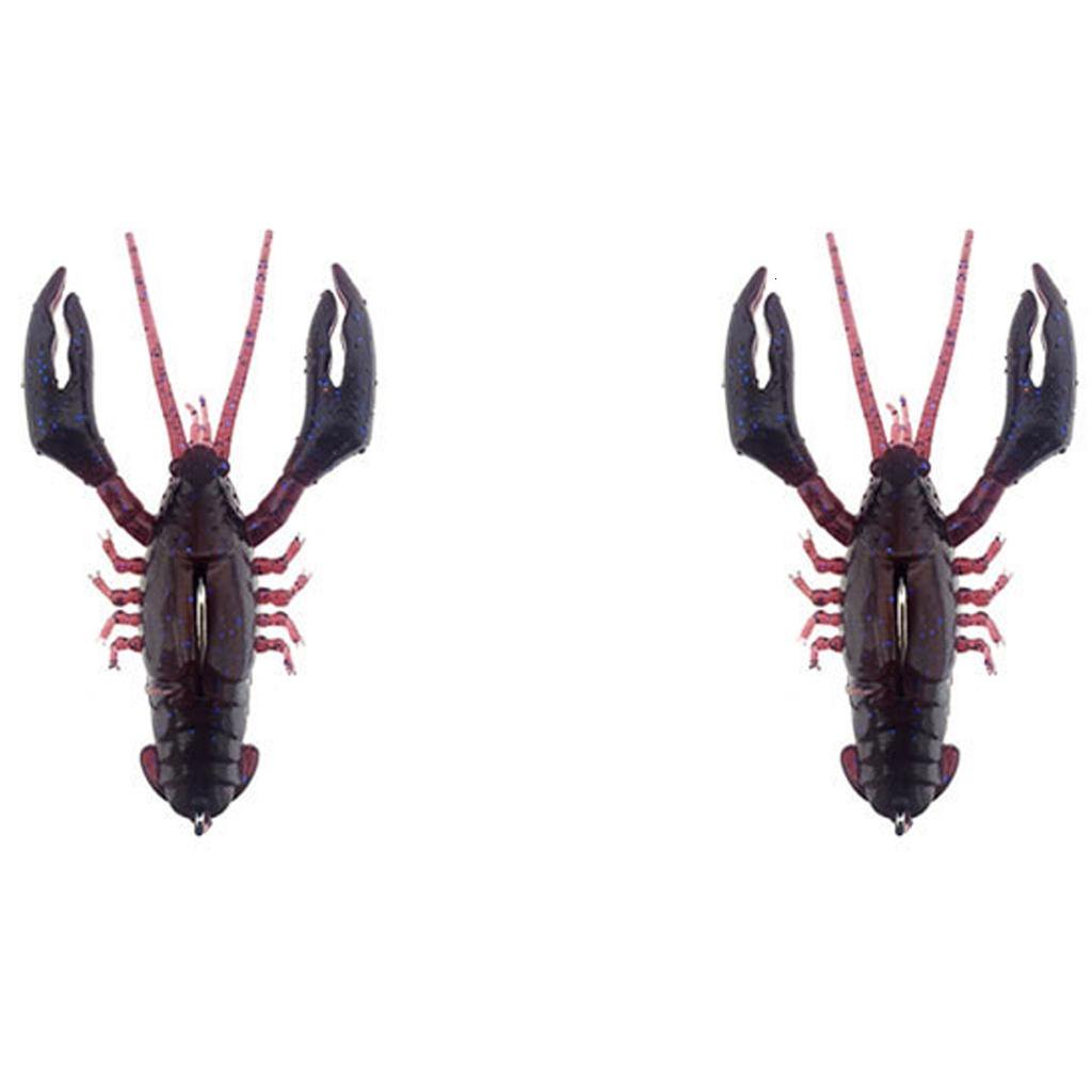Qhmade Soft Baits Artificial Crawfish Lures with Hook Fishing Accessories
