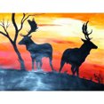 thumbnail image 1 of Diamond Painting (DE5478) 5D Deer Shadow at Dusk Square Handicraft (B3253) 40x50cm FLhrweasw Nuevo, 1 of 1