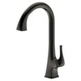 thumbnail image 2 of Italia Faucets Varenne Single Handle Single Hole Pull-Down Kitchen Faucet Brushed, Nickel Finish, 2 of 5