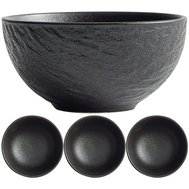 4pcs Ceramic Fruit Salad Bowls Noodle Bowls Rice Eating Bowls Dessert