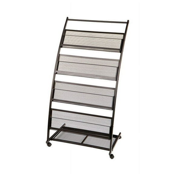Mobile Literature Magazine Rack Brochure Holder 4 shelf