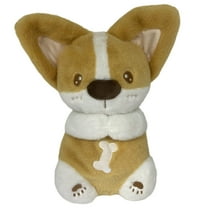 Toy Corgi Hug Motion Realistic Breathing Soft Stuffed Animal with Music Lights for Stress and Comfort