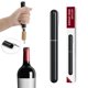 thumbnail image 1 of Abridor de vino neumático JM con cuchillo de papel de aluminio para cortar botellas de vino, 1 of 5