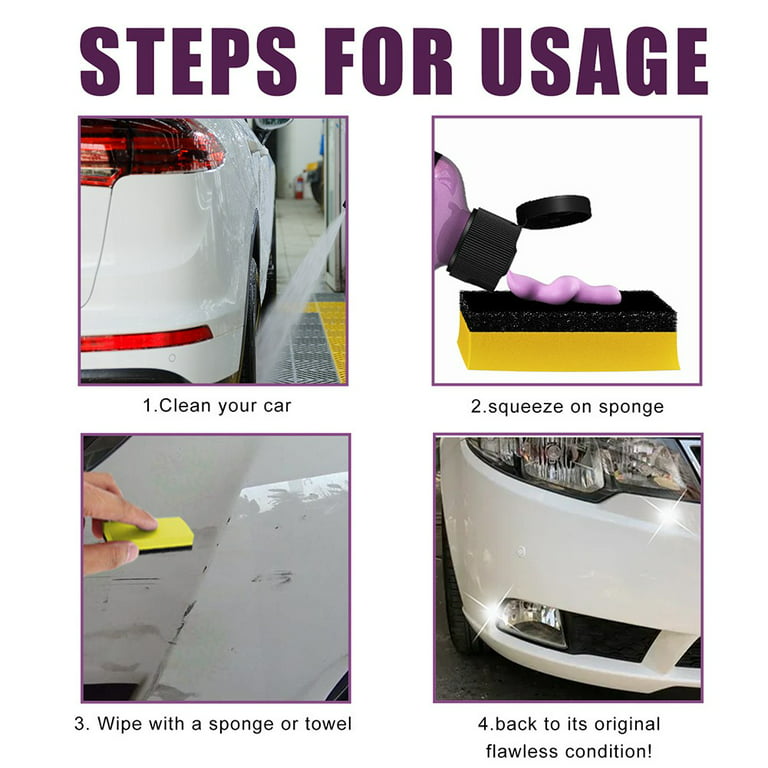 30ml Car Paint Scratch Repair Wax Polishing Kit Polish Cleaning Tool  Accessories