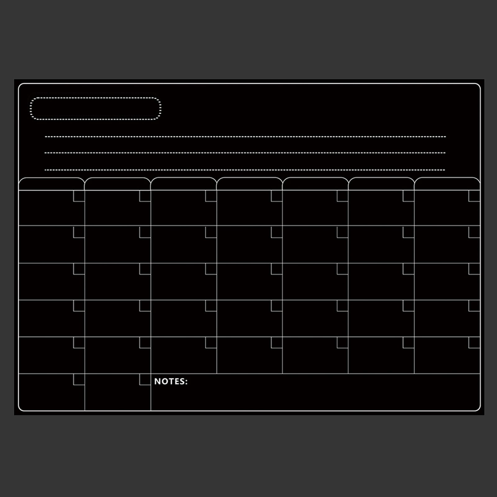 For Magnetic Dry Erase Board Calendar Whiteboard Refrigerator Stickers Kitchen Fridge White Board for Weekly Monthly Schedule Daily Planner To Do List