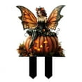 thumbnail image 1 of Fairy Garden Acrylic Outdoor Stake Signs Whimsical Pumpkin Halloween Designs For Yard Planters Durable 8 Pack, 1 of 4