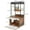 White+Vintage, variant on DUOSONG Cat Litter Box Enclosures With Cat Tree Tower, Cat Furniture ,Cat Cabinet White+Vintage Particle Board Pet Supplies Trees & Condos