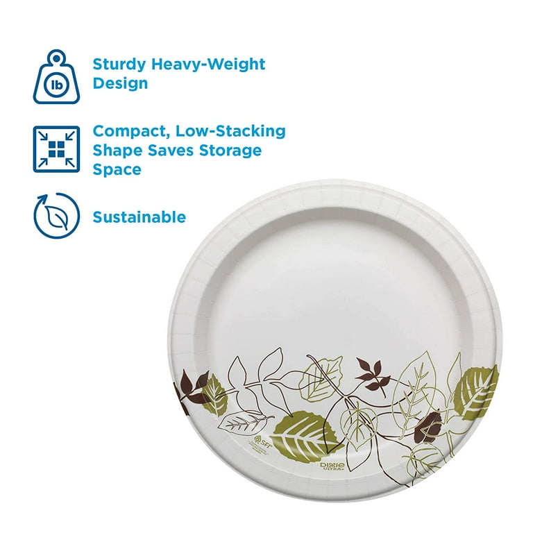  Dixie Ultra 10 Heavy-Weight Paper Plates by GP PRO  (Georgia-Pacific), Pathways, SXP10PATH, 500 Count (125 Per Pack, 4 Packs  Per Case) : Health & Household