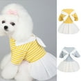 thumbnail image 2 of Pet Skirt Comfortable to Wear Nice-Looking Cotton Pet White Bow Tie Dress for Parties, 2 of 8