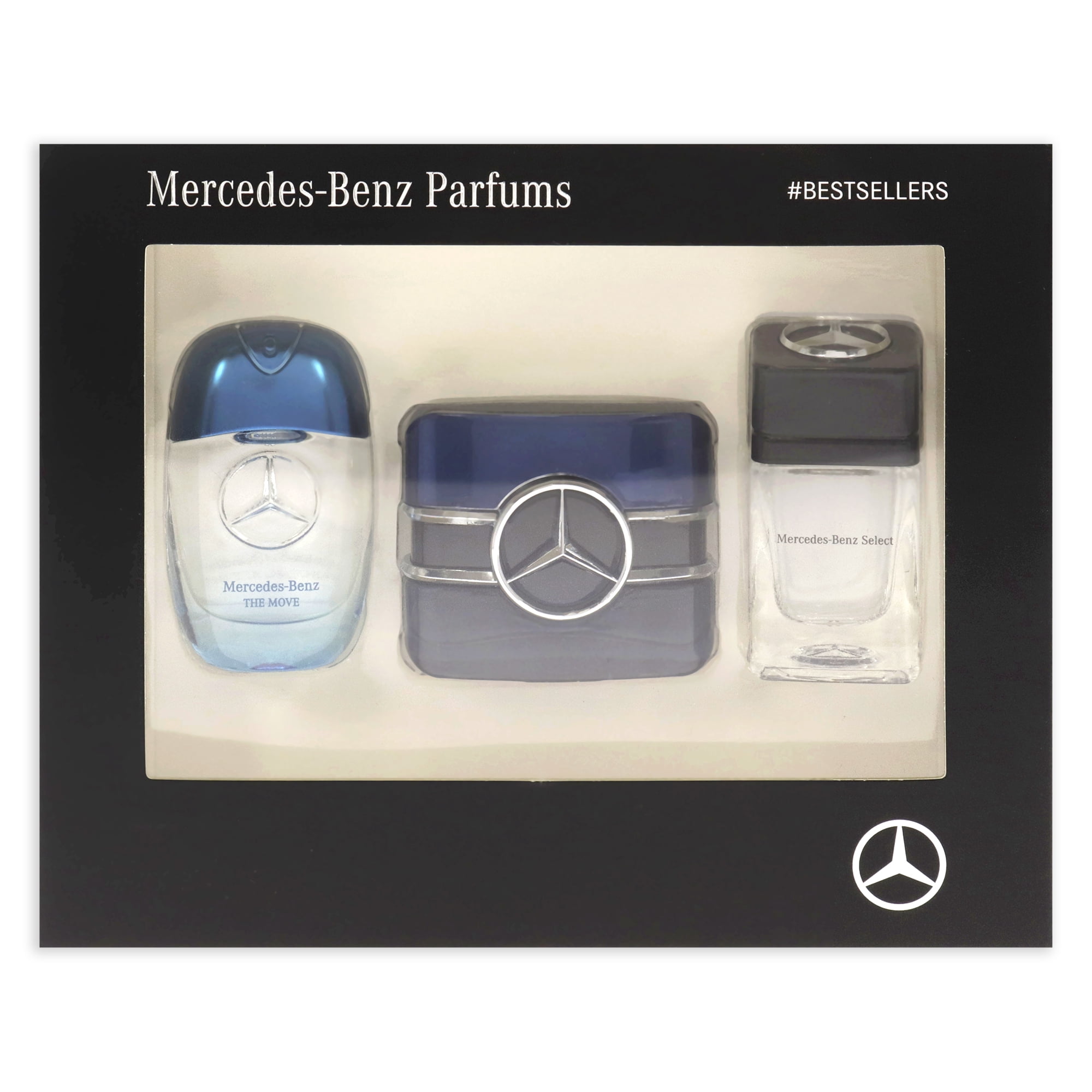 Mercedes-Benz Mercedes-Benz Best Of Coffret 2022 , 3 Pc Mini Gift Set  0.24oz Mercedes-Benz The Move, 0.2oz Mercedes-Benz Sign, 0.24oz  Mercedes-Benz