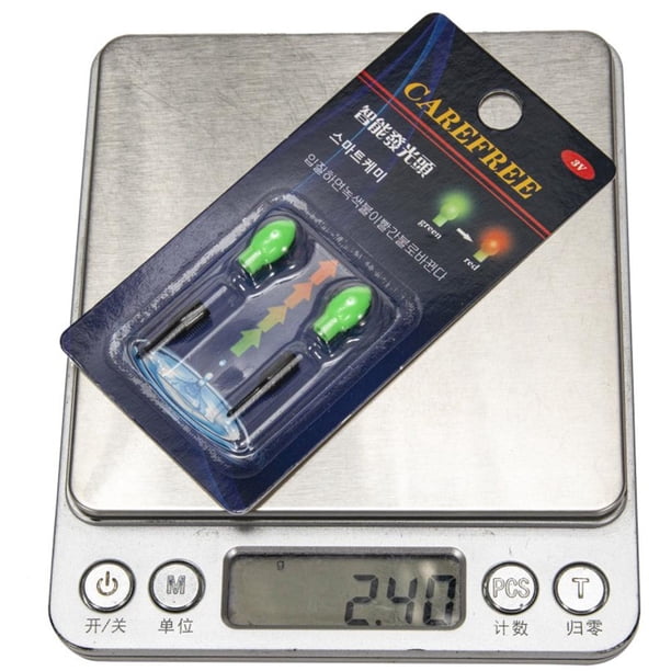 2 uds flotador de pesca luz 3D detección de gravedad pesca palos luminosos suministros (verde) Sywqhk Para Estrenar