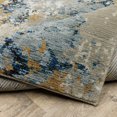 thumbnail image 5 of 2' X 10' Gold Grey And Ivory Abstract Power Loom Stain Resistant Runner Rug, 5 of 5