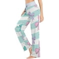 thumbnail image 3 of GZHJMY Women's Pajama Pants Bow Comfy Stretch Sleepwear Essentials womens Lightweight Lounge Terry Pajama Pant, X-Large, 3 of 7