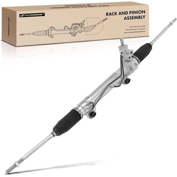 A-Premium Power Steering Rack and Pinion Assembly, with Boots, Compatible with Dodge Dakota 1997-2004, Durango 1999-2003, 2.5L 3.7L 3.9L 4.7L 5.2L 5.9L, RWD, Replace # 52039207AC, 52106477AF