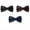 Black/Red/Blue, variant on Cloudstyle Men's Jacquard Formal Bow Ties 3-Pack for Weddings, Evening Parties & Gifting