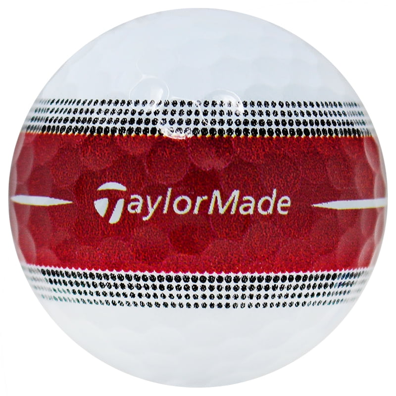 Pre-Owned TaylorMade Tour Response Red Stripe Golf Balls, Mint / AAAAA Condition, 12 Count, by Reload