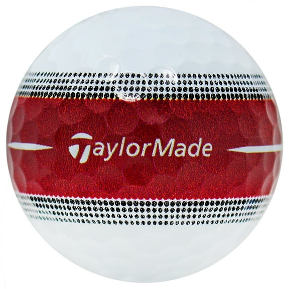 Pre-Owned TaylorMade Tour Response Red Stripe Golf Balls, Mint / AAAAA Condition, 12 Count, by Reload