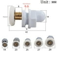 thumbnail image 5 of 4 x Rouleaux/roulettes de Porte de Douche Diamètre des Roues 19, 23, 25, 27 Ou 29mm, 5 of 5
