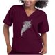 thumbnail image 1 of Ropa de protección de diamantes de imitación de manga corta para mujer Tops de color sólido informales con cuello en V Fridja  gope4621, 1 of 6