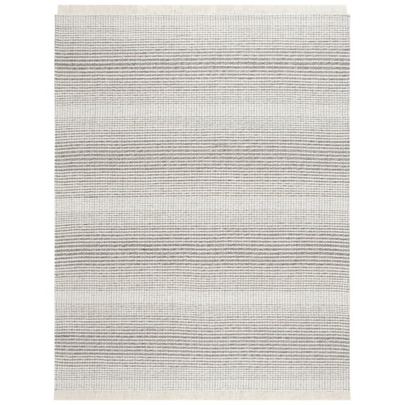 SAFAVIEH Marbella Peronal Distressed Area Rug, Ivory/Dark Brown, 8' x 10'