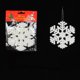 thumbnail image 3 of Adornos navideños, adornos navideños, regalos navideños Colgante de copo de nieve blanco de plástico Colgante de copo de nieve, 3 of 5
