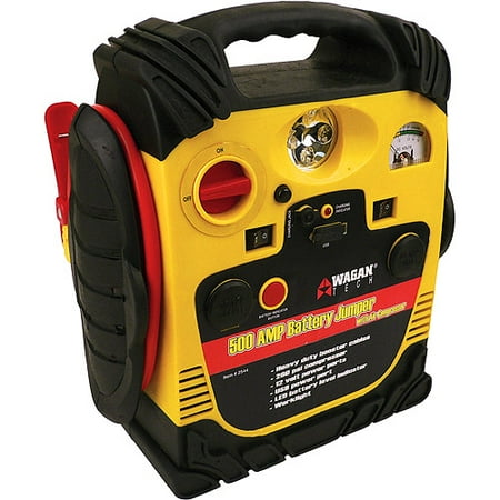 Wagan 500 Peak Amp Battery Jumpstarter with Air Compressor