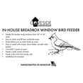 thumbnail image 4 of Wooden Bread Box Window Bird Feeder with Large Viewing Area | Fits Double-Hung Windows 24-36” Wide | Handcrafted Mahogany | Easy Fill & Clean from Inside | 24”W x 9.5”H x 9.5”D | Insulated Sides, 4 of 9