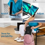 SideTrak Swivel 14 Attachable Portable Laptop Monitor FHD IPS USB Laptop Dual Screen with Kickstand | Mac, PC, Chrome Compatible | Fits All Laptop Sizes | USB-C or Mini HDMI Powered (Black)