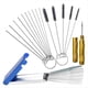 thumbnail image 1 of Kit de Limpieza de Carburador: 13 Alambres, 10 Agujas, 5 Cepillos y 1 Púa. Limpiador de Puntas de Soplete Premium. Eliminador de Suciedad de Carbones., 1 of 5