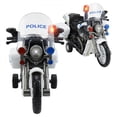 thumbnail image 1 of 2 pcs Police Motorcycle Toy Vehicle Electronic Kids Patrol Bike with Flashing LED Lights, 1 of 4