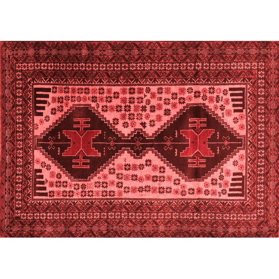Ahgly Company Indoor Rectangle Persian Red Traditional Area Rugs, 5' x 7'