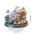 thumbnail image 3 of Kbndieu Easter Decorations for Home Farmhouse Easter Table Centerpieces 2D Acrylic Bunny Decoration Easter Table Decor for Indoor Spring Easter Tabletop Decoration Easter Party Supplies Gifts, 3 of 6