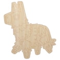 thumbnail image 1 of Fiesta Donkey Party Pinata Wood Shape Unfinished Piece Cutout Craft DIY Projects - 4.70 Inch Size - 1/4 Inch Thick, 1 of 7