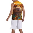 thumbnail image 2 of Honeii Hawaiian Style Guinea Pig print basktball shirt for men and women, Unisex basketball jersey for Theme party-XX-Large, 2 of 6