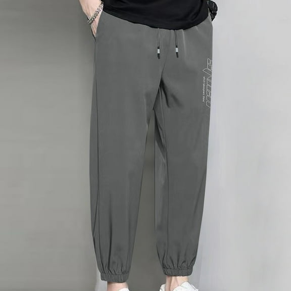 Pants for Men Jeans Lisbinx Fit Big Pockets Leisure Activities Sweatpants Loose Fit Active Solid Plus Size for Men Slim Fit Stretch