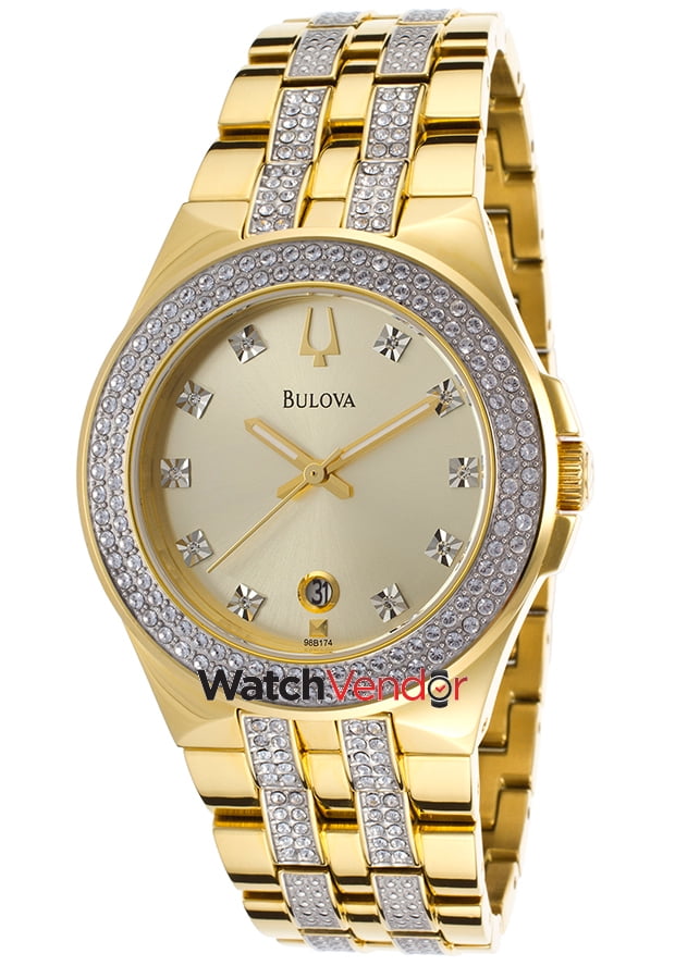 98b174 men's crystal watch