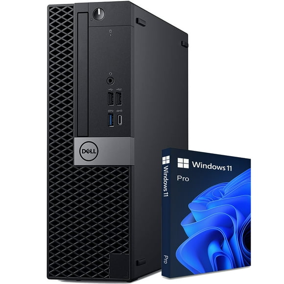Dell Computers 7070 SFF Desktop Computer PC, Intel Core i5 9th Gen, 16GB RAM, 256GB M.2 NVMe SSD, Windows 11 Pro, Wireless Keyboard and Mouse WiFi Bluetooth Adapter ,A Grade