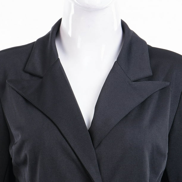 Hirigin Women?s Long Sleeve V Neck Double Breasted Blazer Dress Office Lady  Mini Dress