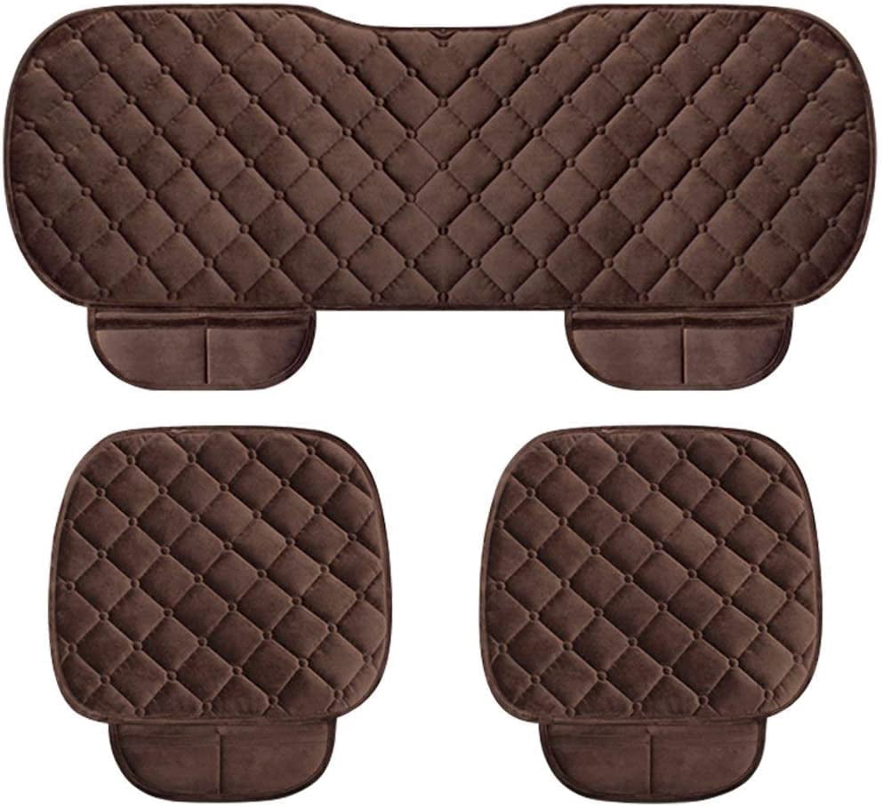 Housse de Coussin de Siège d'Auto Hiver Coussin en Peluche de Lapin Léopard Chaud