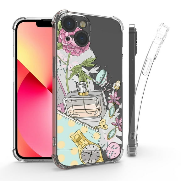 Flex Gel Camera Cover Designed For Apple iPhone 14 6.1" Case Transparent Clear