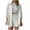 White, variant on Mgmyaa Women's Set Casual Tracksuit Button Down 3/4 Sleeve Shirt Drawstring Shorts with Pockets 2 Piece Lounge Set