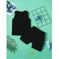 thumbnail image 5 of Boy Clothes Summer Outfits, Baby Boy Clothes Sets with Short Sleeve + Short Pants 2Pcs Set2-3T, 5 of 6